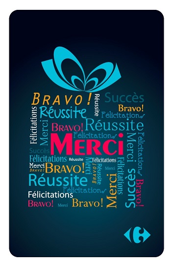 CARTE CADEAUX MERCI